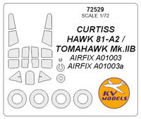 CURTISS HAWK 81-A2 / TOMAHAWK Mk.IIB (AIRFIX) + wheels masks - Image 1