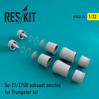 Su-27/27UB exhaust nozzles for Trumpeter Kit - Image 1