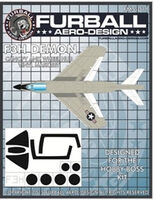 McDonnell F3H-2 Demon - Canopy and Wheel Hub Masks (designed to be used with Hobby Boss kits)