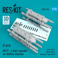 M272 - 4 Rail Launcher for Hellfire missiles (2 pcs) (AH-64, AH-1, UH-60, SH-60, Eurocopter Tiger, OH-58)