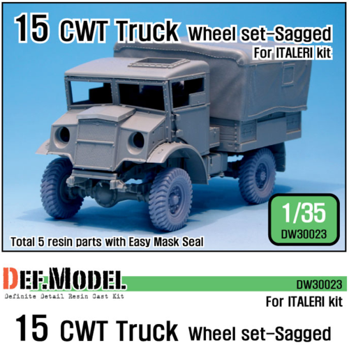 15 CWT Truck wheel set (for Italeri 1/35) - Image 1