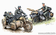 "Kradschutzen: German Motorcycle Troops on the Move" - Image 1
