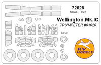 Wellington Mk.IC (TRUMPETER) + wheels masks
