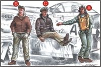 US Army Pilots+Mechanic WW II