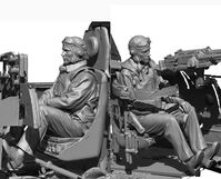 WW2 US Navy Pilot & Rear Gunner set I 4 Heads