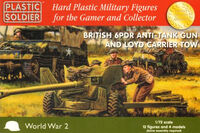 British 6 pdr anti-tank gun and Lloyd carrier TOW - Image 1