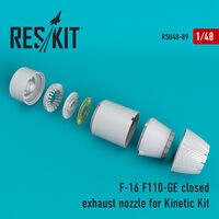 F-16 (F110-GE) closed exhaust nozzle for Kinetic Kit