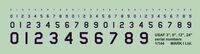 USAF Black Serial Numbers - 3, 6, 12 & 24 (2 sheets) - Image 1
