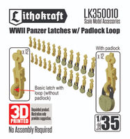 WWII Panzer Latches With Padlock Loop